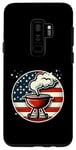 Coque pour Galaxy S9+ Barbecue vintage patriotique avec drapeau américain