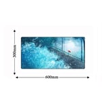 Large Gaming Mouse Mat Pad 600 * 300Mm Locking Edge Large Oil Art Painting Gaming Keyboard Computer Mousepad Anime Notebook Tablet Mouse Pad Desk Cushion Mat 13