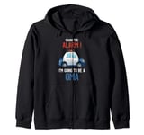 I'm Going To Be A Oma Police Car Baby Reveal Party Zip Hoodie