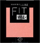 Maybelline Fit Me Tono 25 Pink Colorete En Polvo Mate Todo Tipo De Pieles. - 5Gr