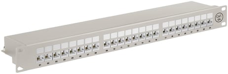 CAT 6a 19 tommer (48,3 cm) patchpanel, 24 porter