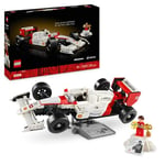 LEGO Icons McLaren MP4/4 & Ayrton Senna Vehicle Set, F1 Race Car Model kit for Adults to Build with Driver Minifigure, Home and Office Decor, Father's Day Treat, Gifts for Men, Women, Him or Her 10330