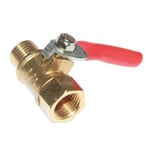 ATEYC Ball Valve, Brass Mini Shut Off Isolation Valve, Female to Male Threaded, Air Water Oil Flow Control Fitting (Size : 1/2")