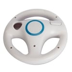 AMEEGO Steering Wheel Design Stand Mario Kart Racing Game Steering Wheel Stand for Wii Game Controller (White)