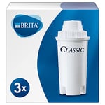 BRITA Classic replacement water filter cartridges, reduce chlorine, limescale and impurities - 3 pack