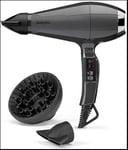 BaByliss Smooth Air Pro 2200W Hair Dryer Black Salon Professional 6719U
