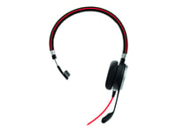 Jabra Evolve 40 MS mono - Micro-casque - sur-oreille - filaire - USB, jack 3,5mm - Certifié pour Skype for Business