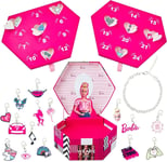 Barbie Christmas Advent Calendar Jewellery Box 24 Fairytale Charms & Bracelet