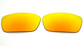 NEW POLARIZED CUSTOM FIRE RED LENS FOR OAKLEY FUEL CELL SUNGLASSES