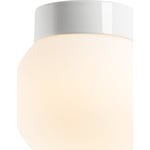 Tak- och vägglampa Classic Glob vit, 200 matt opal LED10W 3000K