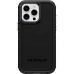 OtterBox Defender Series XT Coque pour iPhone 15 Pro Max (Uniquement) – Noir, sans écran, Robuste, s'enclenche sur MagSafe, Cordon de Fixation