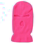 Neonrosa Balaklava Skidmask Rånarluva rosa pink