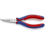 KNIPEX Tools - Electronics Pliers, Half Round Tips, 45 Degree Angled, Multi-Component (3582145)
