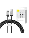 Fast Charging cable USB-A to Lightning Coolplay Series 1m 2.4 (black)