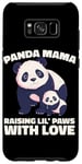 Galaxy S8+ Panda Mama Raising Lil Paws With Love Cute Mom Bear And Cub Case