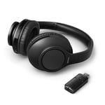 Philips Series 6000 Trådløse TV Over-Ear-hodetelefoner med USB-A Bluetooth-mottaker - Svart