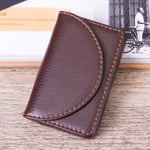 Läder Business Card Holder Case för Män eller Kvinnor Fick Bussines