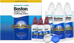 Boston Advance Contact Lens Cleaner Conditioning Solution Multipack 3x 30ml