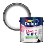 Dulux Magic White Silk Emulsion Paint For Walls And Ceilings - Pure Brilliant White 2. 5 Litres