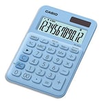 Casio Calculatrice de bureau - 12 chiffres bleue claire