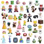 48-pack Super Mario Bros. Mini Figurer Dockmodell Ornament - Perfekt