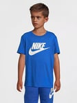 Nike Kids Boys Futura T-Shirt S/S - Blue, Blue, Size 5-6 Years