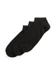 Polo Ralph Lauren 3 Pack Small Logo Trainer Socks - Black, Black, Men