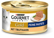 PURINA GOURMET Gold 12 Paquets de 185 g boîtes de pâtée pour Chats - Nourriture Humide pour Chats - Différentes variétés