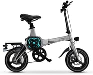 LAZNG Electric bicycle Electric Bicycle 14 Inch Portable Folding Electric Mountain Bike for Adult with 36V Lithium-Ion Battery E-bike 400W Powerful Motor Suitable for Adult Easy to Store in Car