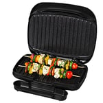 Salter EK4366MBLK Kuro Health Grill - Smokeless Electric Griddle, Non-Stick Plates, Sandwich Toaster, Drip Tray, Indoor Panini Press, Healthy Cooking, Little to No Oil, Automatic Temperature Control