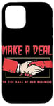 iPhone 13 Make a Deal for the sake of our business Satanic Devil hand Case