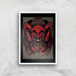 Dungeons & Dragons Players Handbook Giclee Art Print - A4 - White Frame