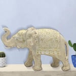 Lesser & Pavey Cream Elephant 7 Designed Ornament | Home Decor Animal Ornaments For All Homes or Offices | Decorative Home Accessories For All Types of Homes