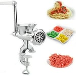 True Face Meat Mince Grinder Adjustable Heavy Duty Hand Operated Manual Kitchen Rotary
