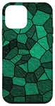 iPhone 12 mini Green Aesthetic Kelly & Dark Forest Green Glass Illustration Case