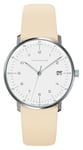 Junghans 47/4252.02 Max Bill Damen | Cream Calf-Skin Strap Watch