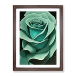 The Righteous Flower Framed Print for Living Room Bedroom Home Office Décor, Wall Art Picture Ready to Hang, Walnut A2 Frame (64 x 46 cm)