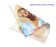 100 Sheets A4 220Gsm Double Sided High Glossy Photo Inkjet Paper Print Hartwii