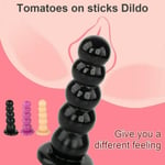 Large Anal Sex Toy Butt Plug Beaded Suction Cup Dildo Massager For Couples