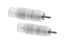 Supra RCA-8SL Rhodium RCA-kontakt (2-pack)