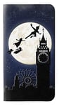 Peter Pan Fly Full Moon Night PU Leather Flip Case Cover For OnePlus 6