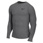 Nike, Pro, Long Sleeve Tight Fit, Iron Grey/Black/Black, XL, Man