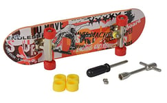Simba 103306083 Skateboard pour Doigts 6 Fois Assortis, il s'agit d'un Seul Article, 9 cm, Anti-Stress, Planche à Doigts, Trottinette, avec Accessoires, à partir de 5 Ans