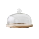 WSJ Pastry storage tray Cake Plate with Glass Lid, Rotatable Pastry Maker Restaurant Bread Steak Tray Glass Food Dust Cover Sushi Dome Chip & Dip Server Dried fruit tasting plate