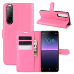 Aidinar Case for Sony Xperia L4 Case, Stand Feature Flip Wallet Cover/with Credit Card Slots/Magnetic Closure Cover, for Sony Xperia L4 Phone Protective Case(Rose)