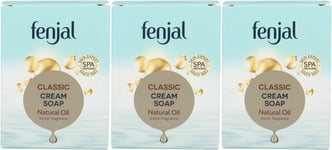 3 X Fenjal Classic Cleanse & Care Luxury CREAM SOAP 100g
