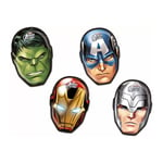 Avengers Assemble Face Party Plates (Pack of 4) SG29171