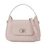 Handväska Calvin Klein Re-Lock Crossbody W/Flap Sm K60K610770 Shadow Gray PE1
