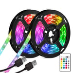ZetHot LED Strip Lights, 7M(2X.3.5M)/23ft LED TV Backlight Bias Lighting with 16 Colors and 4 Dynamic Mode for 40 to 65 Inch HDTV,PC Monitor,Kitchen Christmas Party Decoration