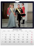 Vægkalender Kongehuset 2025